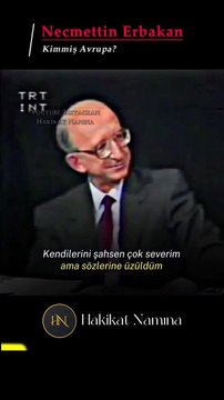Merhum Necmettin Erbakan Hoca'nın Erdal İnönü'ye tokat gibi Avrupa cevabı!