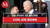 Volodimir Zelenski, presidente de Ucrania, se reúne con Joe Biden en la Casa Blanca