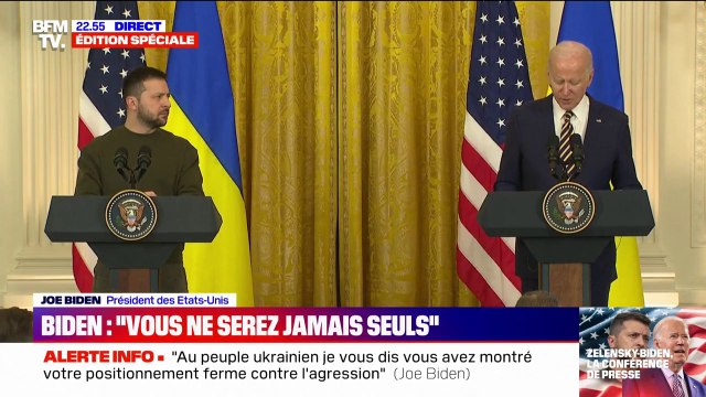 Joe Biden à Volodymyr Zelensky: Nous resterons à vos côtés aussi longtemps qu'il le faudra