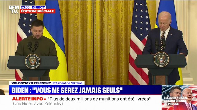Les États-Unis protègent nos valeurs communes : Volodymyr Zelensky remercie Joe Biden pour l'aide américaine