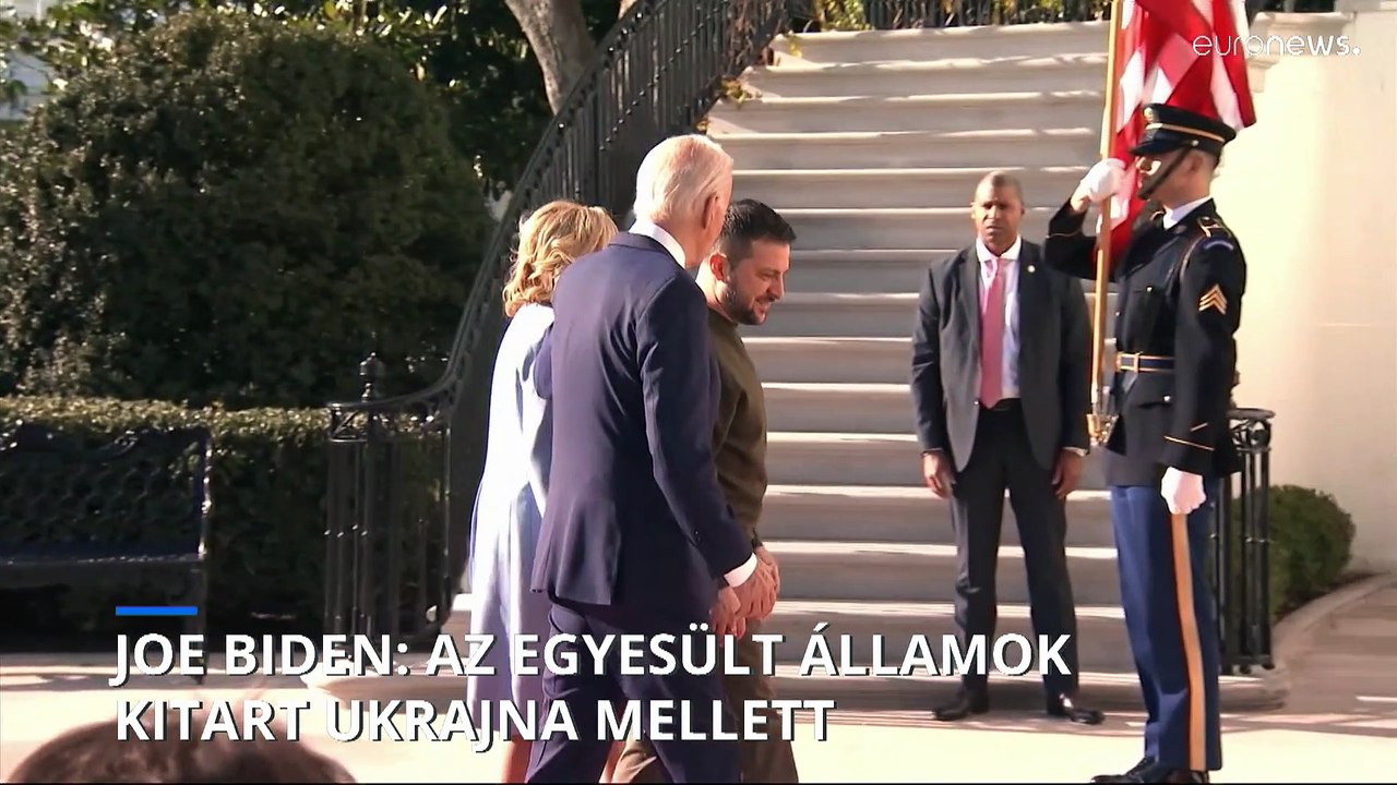 Közös sajtótájékoztatót tartott Zelenszkij és Biden a Fehér Házban