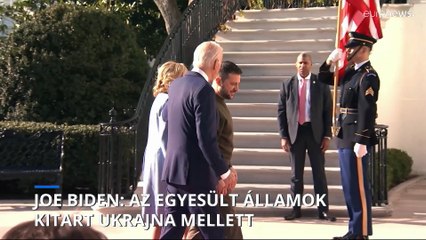 Közös sajtótájékoztatót tartott Zelenszkij és Biden a Fehér Házban
