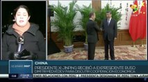 Agenda económica marca conversaciones del presidente de China y expresidente ruso, Dmitri Medvédev