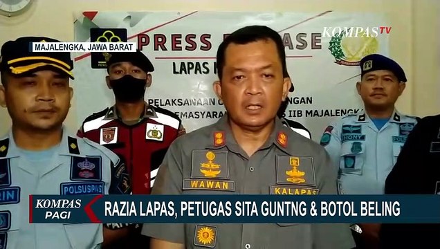 Temuan Gunting dan Botol Beling dalam Razia Lapas Kelas 2B Majalengka, Jawa Barat