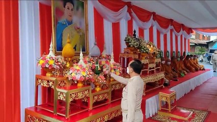 อุทัยธานีตักบาตรพระสงฆ์ 45 รูป ถวายเป็นพระราชกุศลแด่ เจ้าฟ้าพัชรกิติยาภาฯ