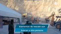 Recuperan un cuerpo tras derrumbe en mina de Teacalco, Amacuzac