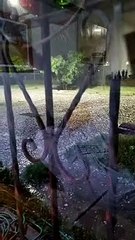 Granizo en San Martín- 21-12-22