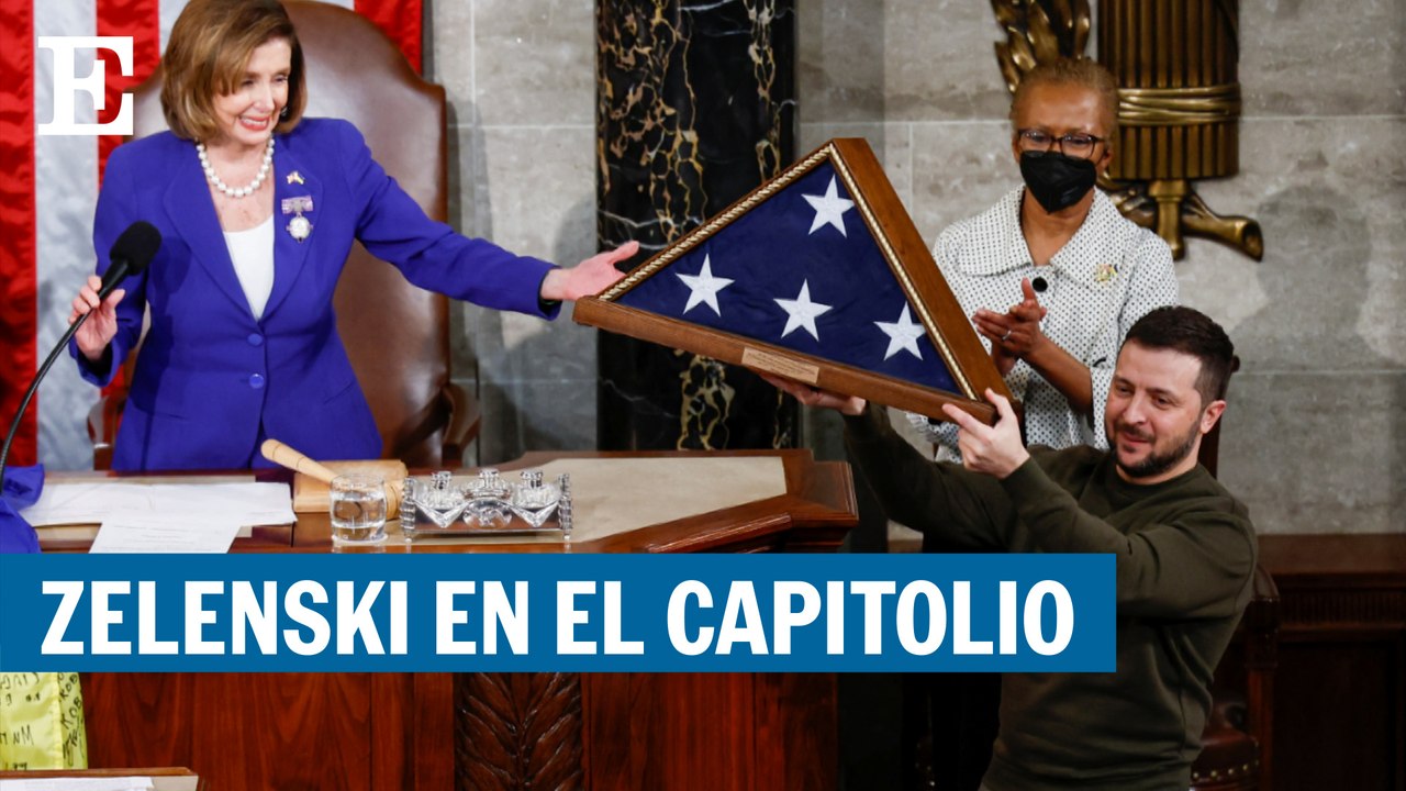 Zelenski se dirige en una sesión especial a los congresistas estadounidenses | EL PAÍS