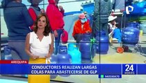 Arequipa: continúa largas colas para adquirir GLP y recargar gas doméstico