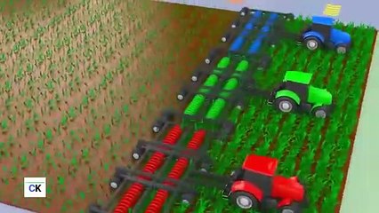 Trucks_excavators_cars_tractors_farm_harvesting_color_songs_for_kids_#kidstoys(360p)