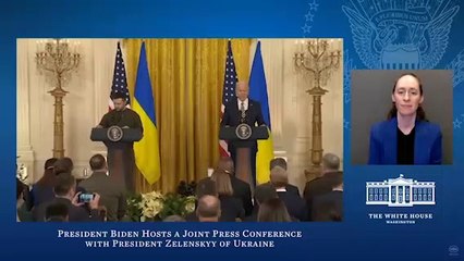 Полное видео пресс-конференции Зеленского и Байдена