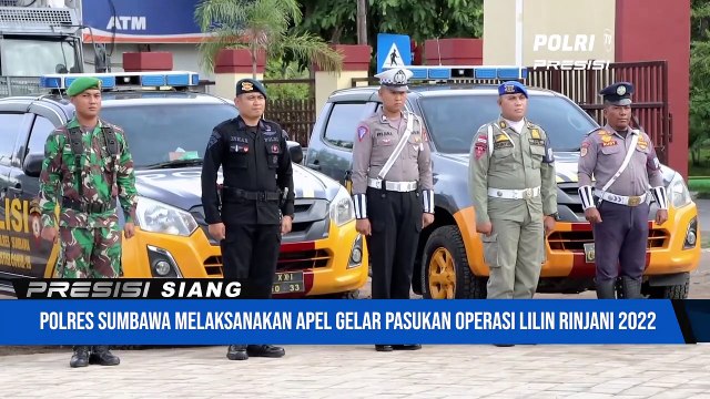 Polres Sumbawa Laksanakan Apel Gelar Pasukan Operasi Lilin Rinjani 2022