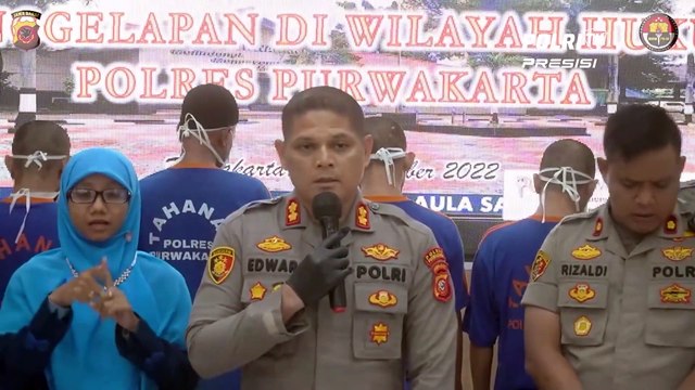 Polres Purwakarta Press Release Tindak Pidana Penipuan Dan Atau Penggelapan