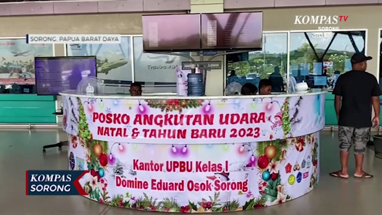 Arus Mudik di Bandara DEO Sorong Mulai Alami Ke...