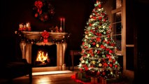 christmas music piano cover || fireplace with christmas music || instrumental christmas music