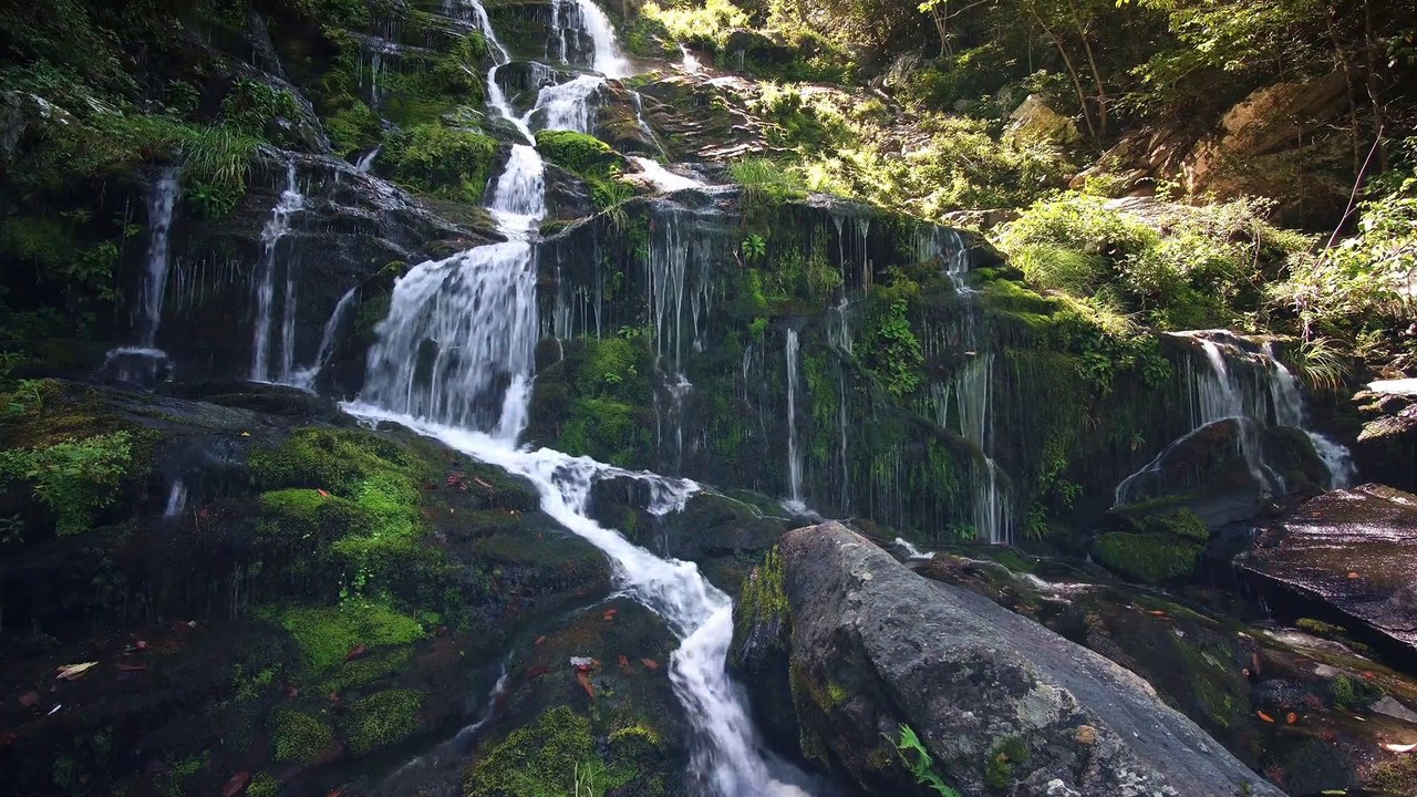 Meditation with Nature and Music and Beautiful  waterlfakkwaterfalls