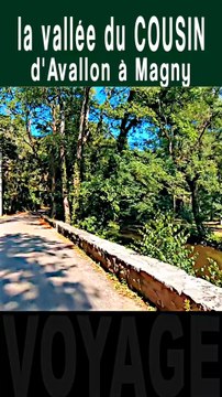 1 - rivière et camping - Visite touristique dans la vallée du Cousin d'Avallon à MAGNY