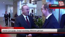 Mevlüt Çavuşoğlu, İsveçli mevkidaşı Billström görüştü