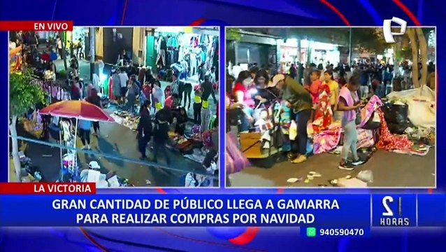 Gamarra: miles de personas acuden al emporio comercial para realizar compras navideñas