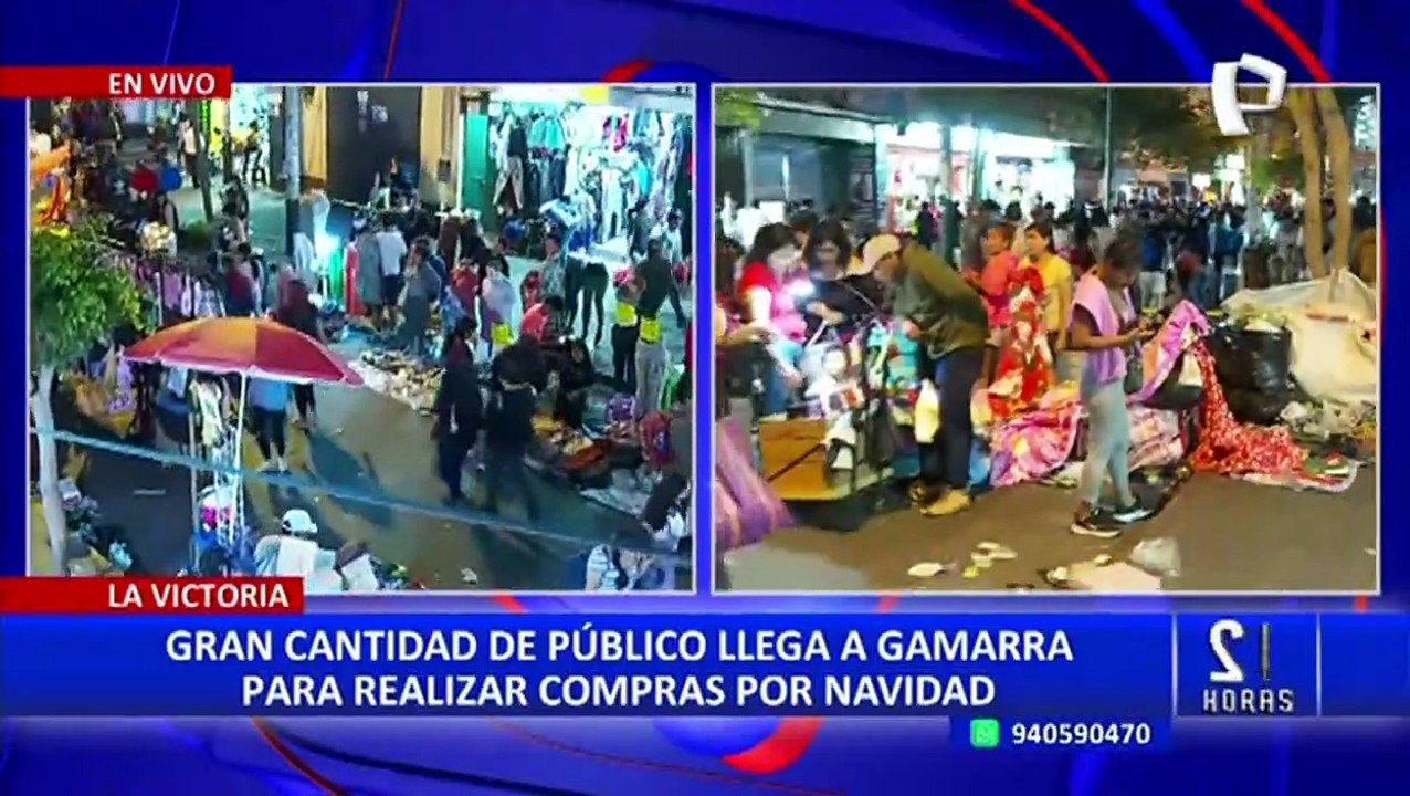 Gamarra: miles de personas acuden al emporio comercial para realizar compras navideñas