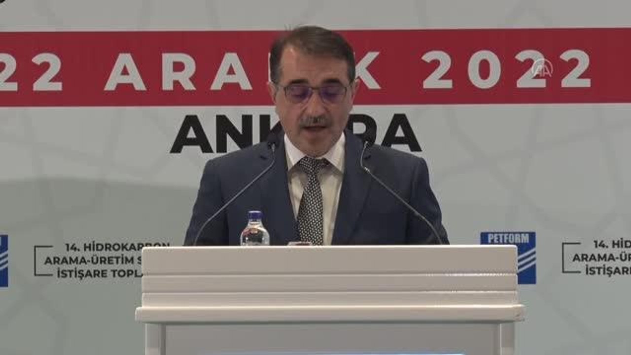 Bakan Dönmez, 14. Hidrokarbon Arama-Üretim Sektörü İstişare Toplantısı'na katıldı Açıklaması
