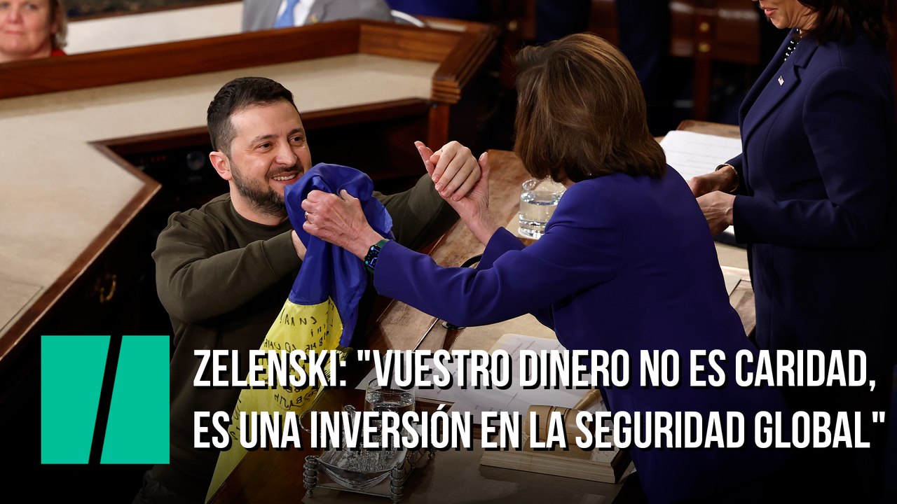 Zelenski en el Congreso de EEUU: "Vuestro dinero no es caridad, es una inversión en la seguridad global"