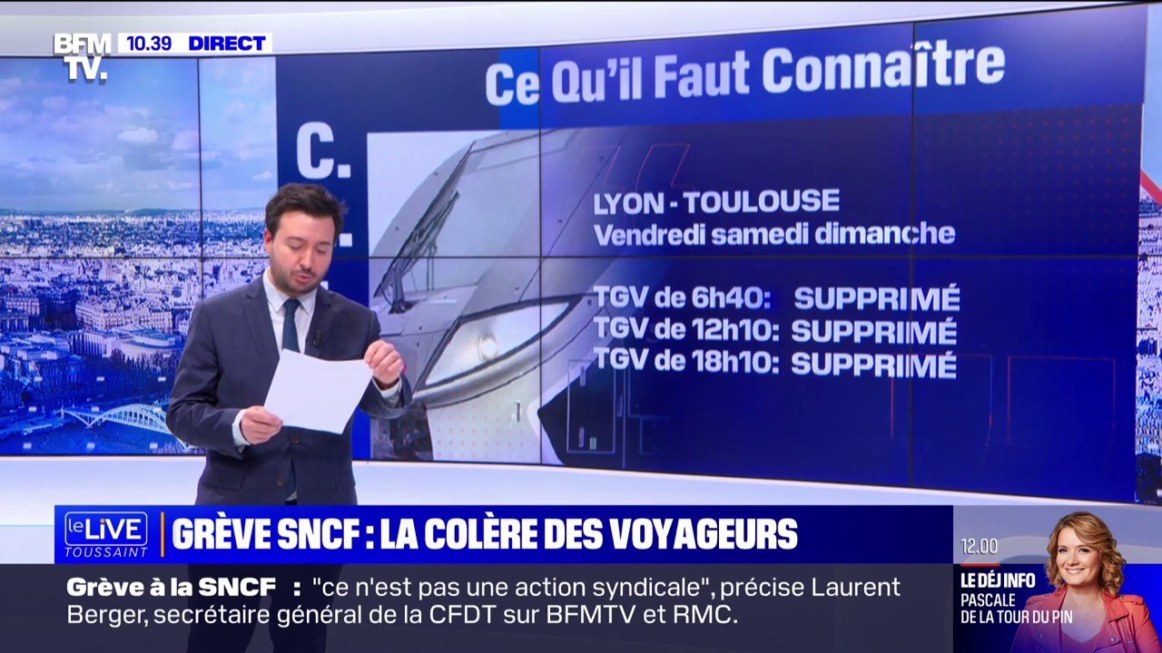 Grève SNCF: les prévisions de trafic pour ce week-end de Noël