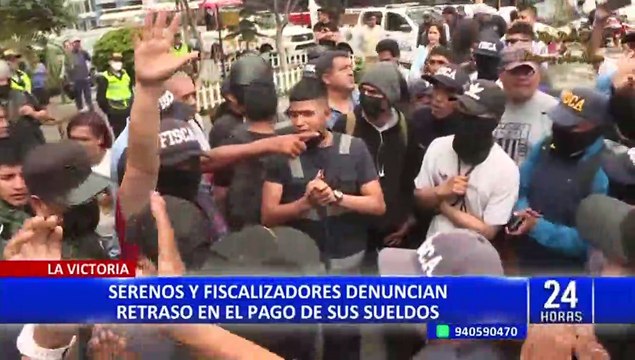 La Victoria: serenos y fiscalizadores denuncian retraso en el pago de sus sueldos