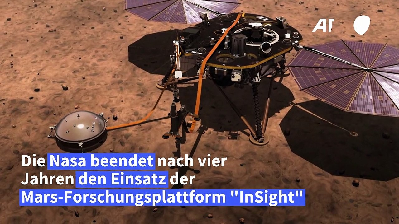 Nasa beendet Einsatz von Mars-Forschungsplattform 'InSight'