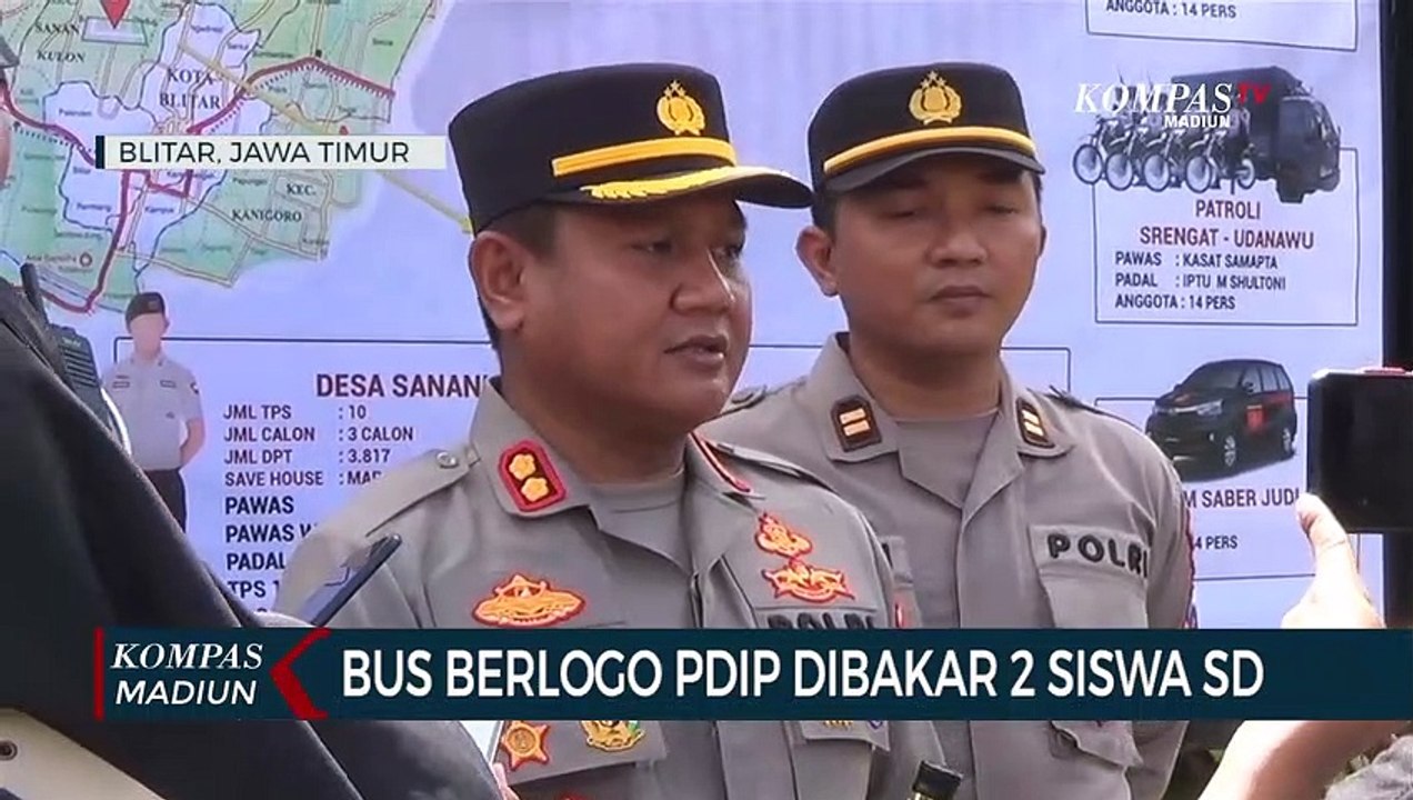 Bus Berlogo PDIP Dibakar 2 Siswa SD