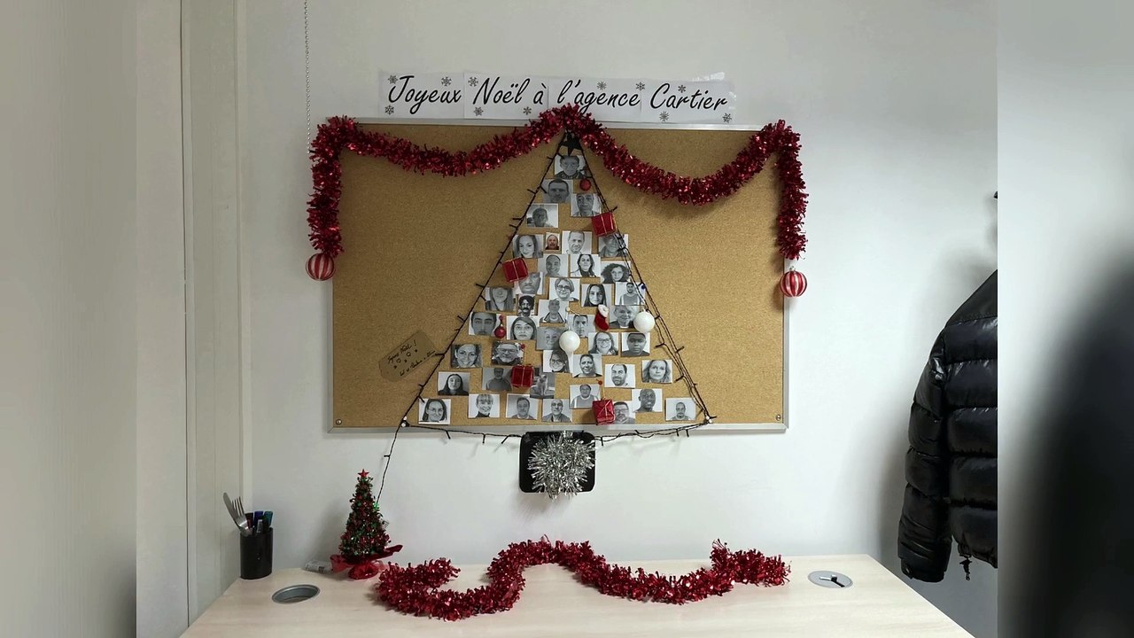 Les décorations de Noël de l'agence Cartier