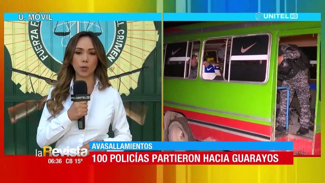 Contingente policial sale de la capital cruceña rumbo a Guarayos para desalojo de avasalladores