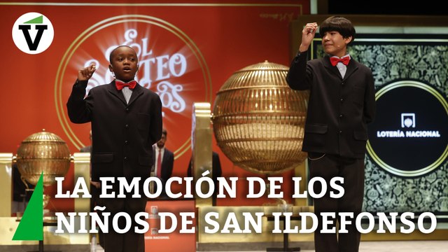 Lotería de Navidad: Te quiero ¡Qué alegría! : La emoción de los niños de San Ildefonso tras cantar El Gordo