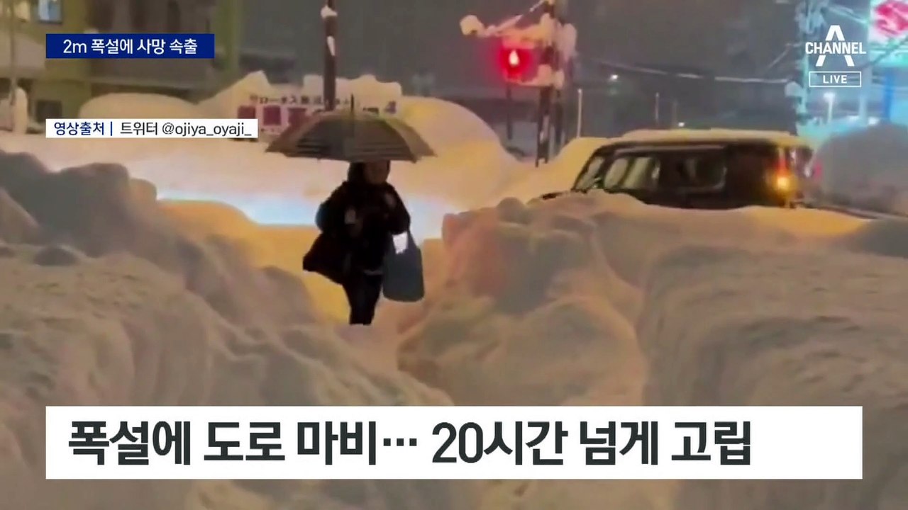 日, 2m 폭설에 사망 속출…도로 마비에 20시간 넘게 고립
