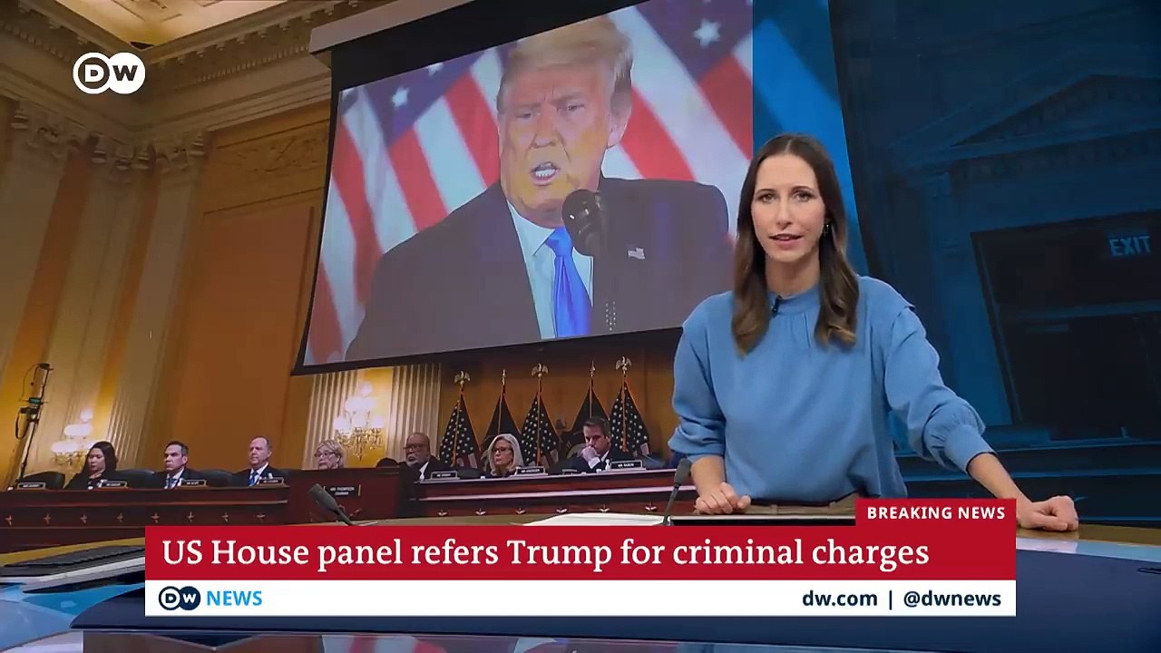 US Jan. 6 committee recommends Donald Trump be criminally charged over Capitol riots _ DW News