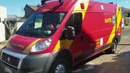 Após sofrer queda de escada, homem é socorrido no Parque Verde