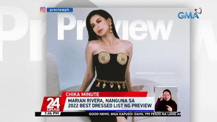Marian Rivera, nanguna sa 2022 Best Dressed list ng Preview | 24 Oras