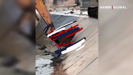 Yavru köpek kepçe tarafından böyle kurtarıldı