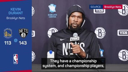 Download Video: Warriors not to be underestimated amid injury crisis - Durant