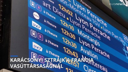 Nem túl népszerű a francia vasúti dolgozók karácsonyi sztrájkja