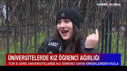 Üniversitelerde kız öğrenci ağırlığı