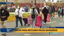 Colas para adquirir pavos: Cientos de personas esperan para entrar a paviferia San Marcos