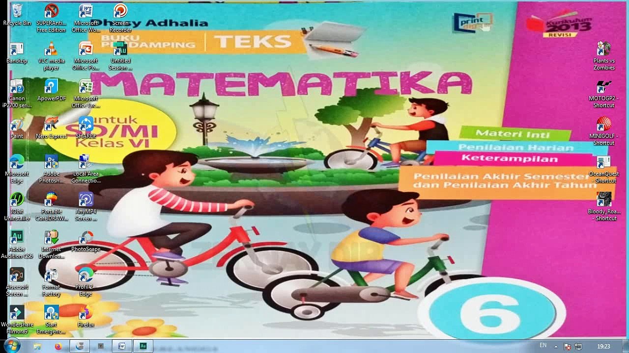 Perkalian berbagai bentuk pecahan Hal 40 A no 1-12 kelas 6 SD