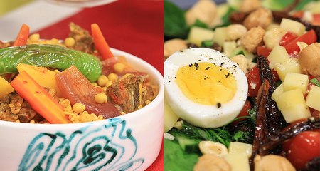 Boulgour à l'agneau , Salade verte - Koujinetna Haka EP 54