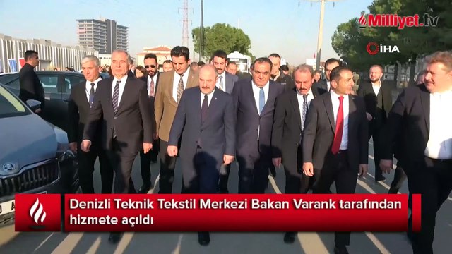 Denizli Teknik Tekstil Merkezi Bakan Varank tarafından hizmete açıldı