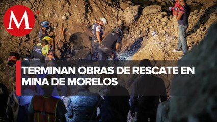 Download Video: Rescatan cuerpos de dos mineros sepultados por derrumbe en Morelos