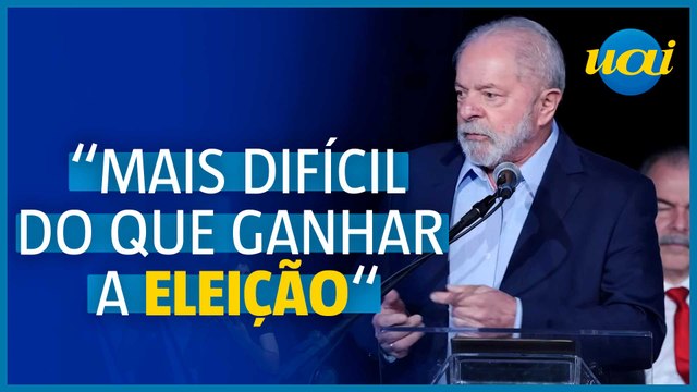 Lula: 'Mais difícil montar o governo do que ganhar eleição'