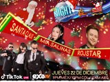 Santa Claus, Mía Salinas y Rojstar en TuNight Con Gabo Ramos // EXA Tv