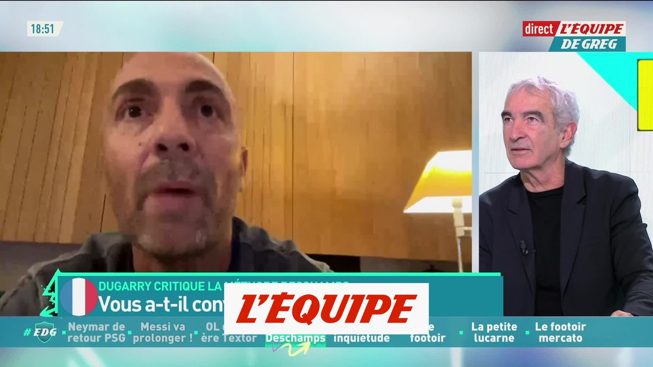 Dugarry : «Zidane ou Deschamps, ce n'est pas le sujet» - Foot - CM 2022 - Bleus