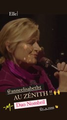 Download Video: Anne-Élisabeth Lemoine au concert de Matthieu Chedid le 21 décembre 2022 au Zénith de Paris.